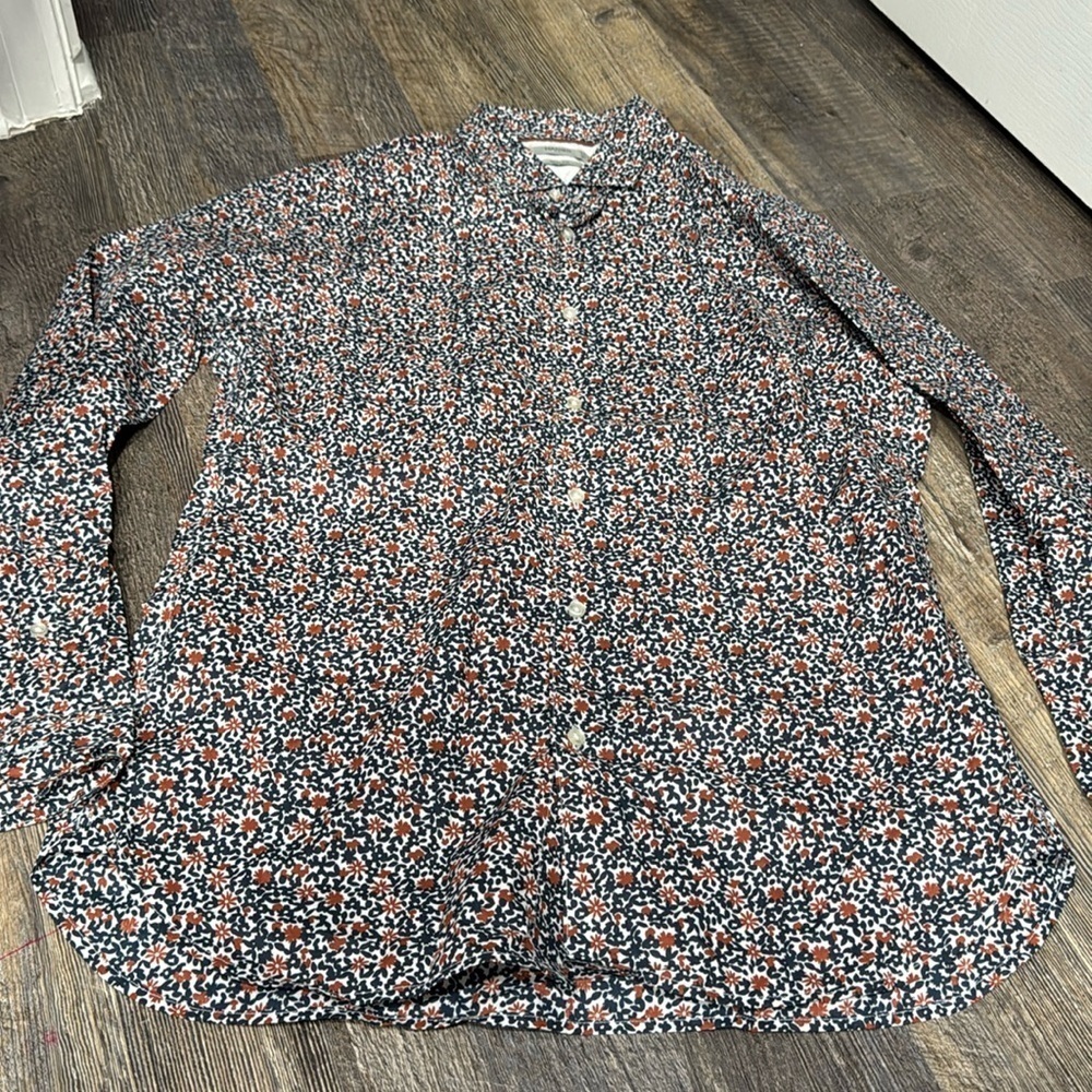 100% cotton Mango slim fit - Long sleeve shirt for men